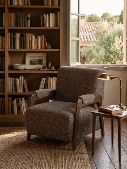 NORA 70 X 84 sillón marrón