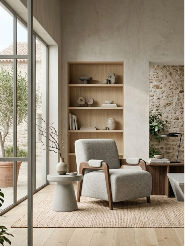 NORA 70 X 84 sillón beige