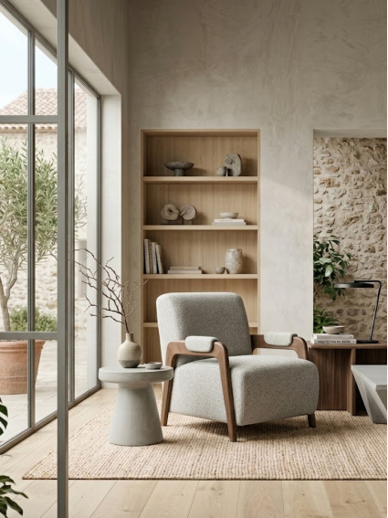 NORA 70 X 84 sillón beige