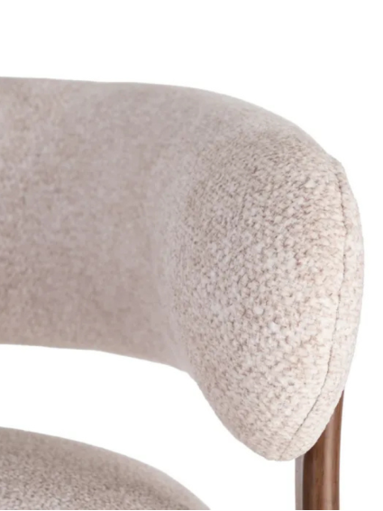 MUSA 77 X 71,50 sillón beige tapizado metal