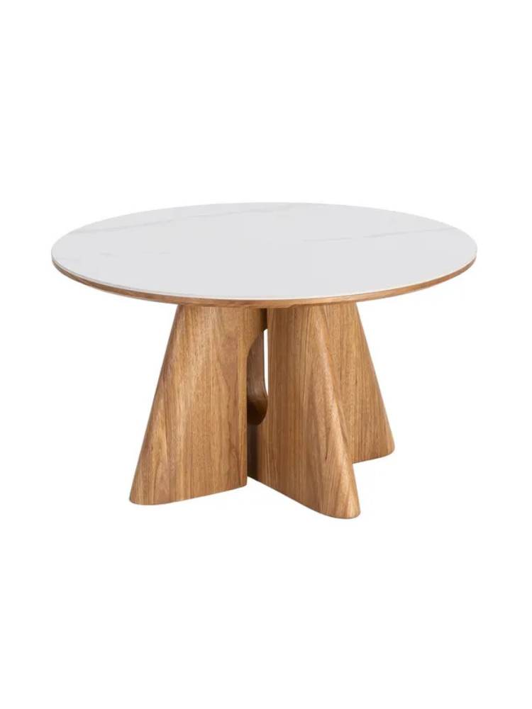 NUDO 80 X 80 mesa de centro marrón