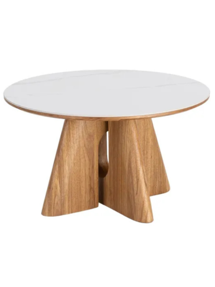 NUDO 80 X 80 mesa de centro marrón