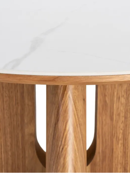 NUDO 80 X 80 mesa de centro marrón
