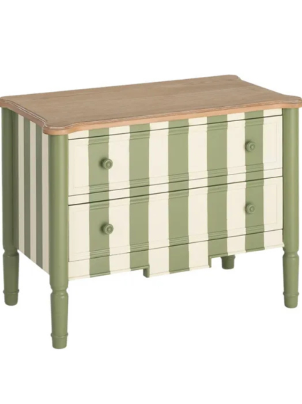 EUCALIPTO 80 X 45 mueble auxiliar rayas