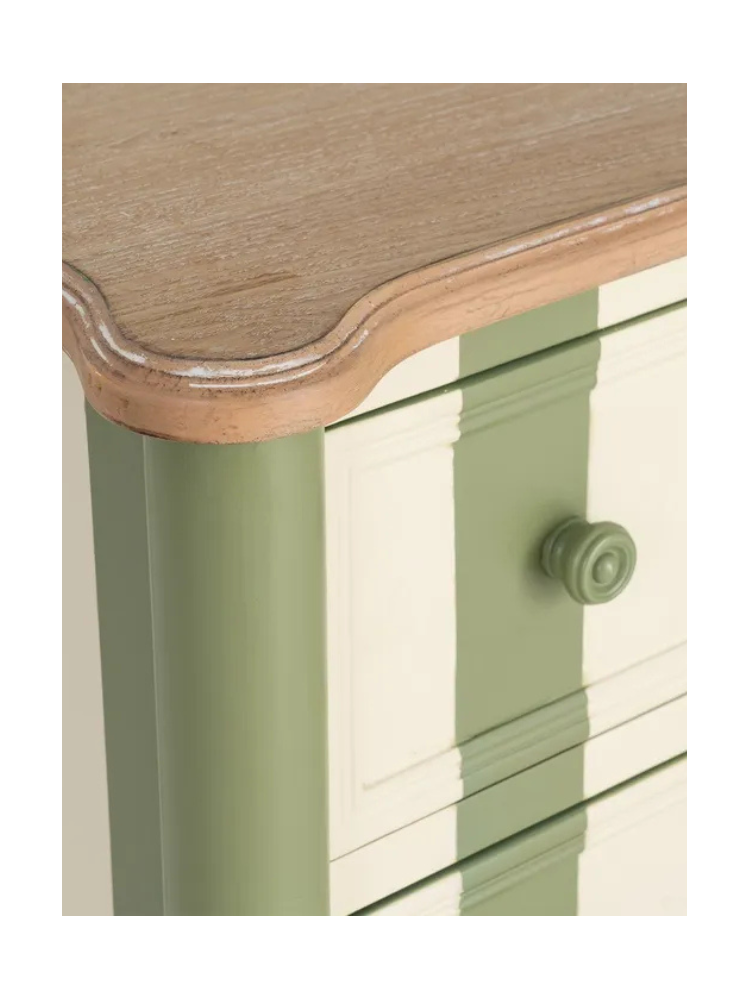 EUCALIPTO 80 X 45 mueble auxiliar rayas