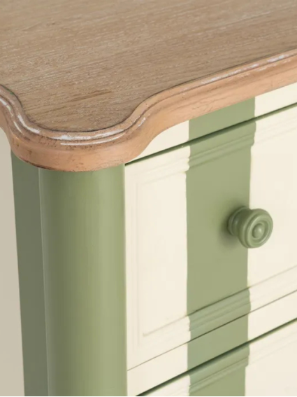 EUCALIPTO 80 X 45 mueble auxiliar rayas