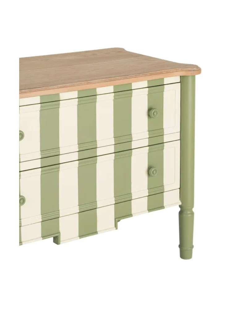 EUCALIPTO 80 X 45 mueble auxiliar rayas