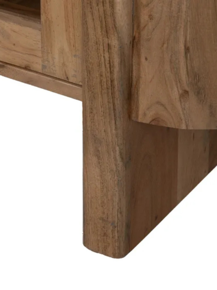 CURVA 180 X 40 aparador natural madera de acacia