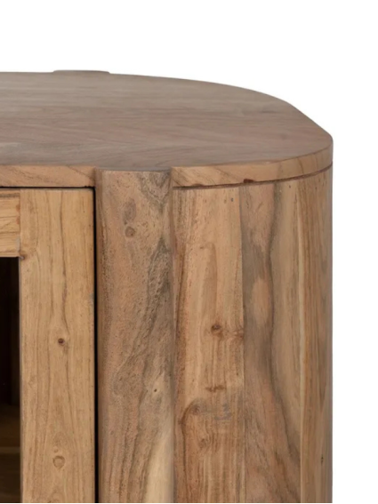 CURVA 180 X 40 aparador natural madera de acacia