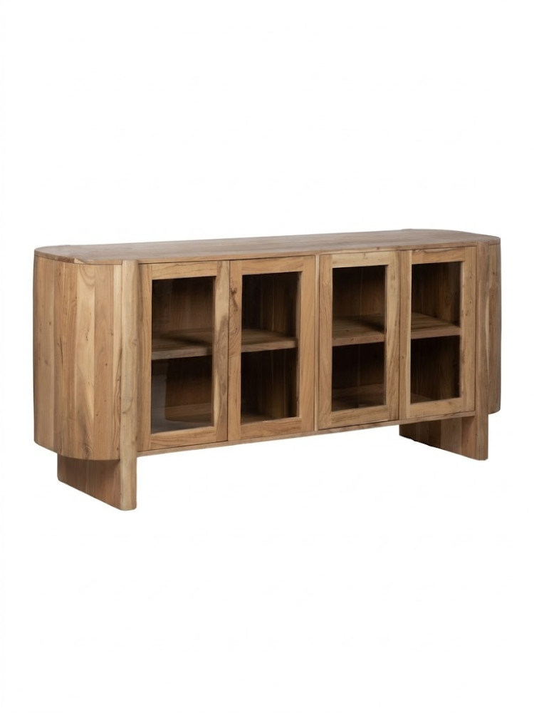CURVA 180 X 40 aparador natural madera de acacia