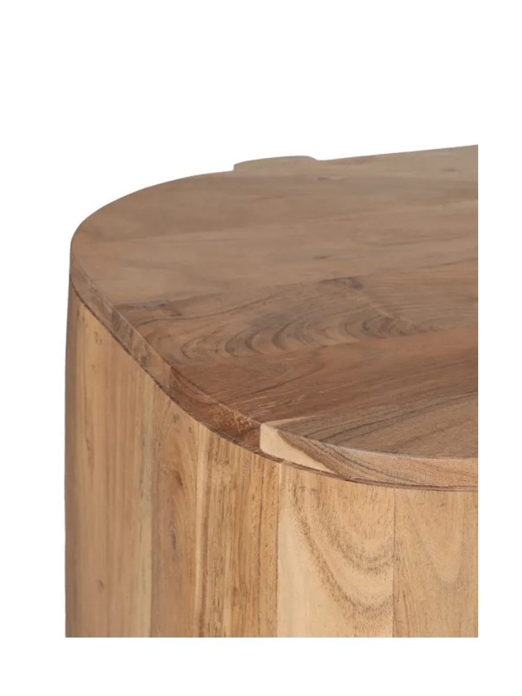 CURVA 180 X 40 aparador natural madera de acacia