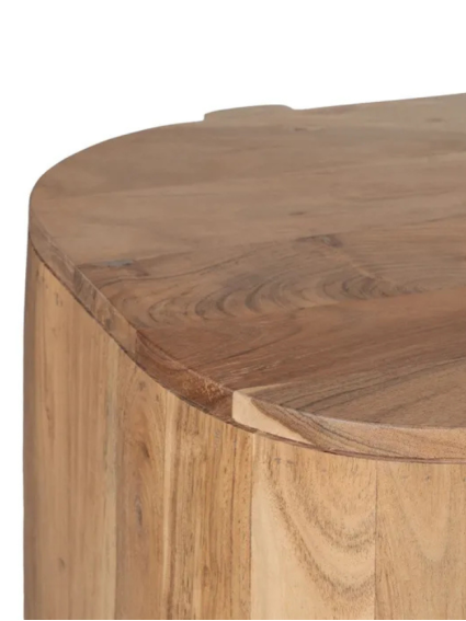 CURVA 180 X 40 aparador natural madera de acacia
