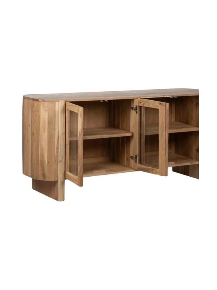 CURVA 180 X 40 aparador natural madera de acacia