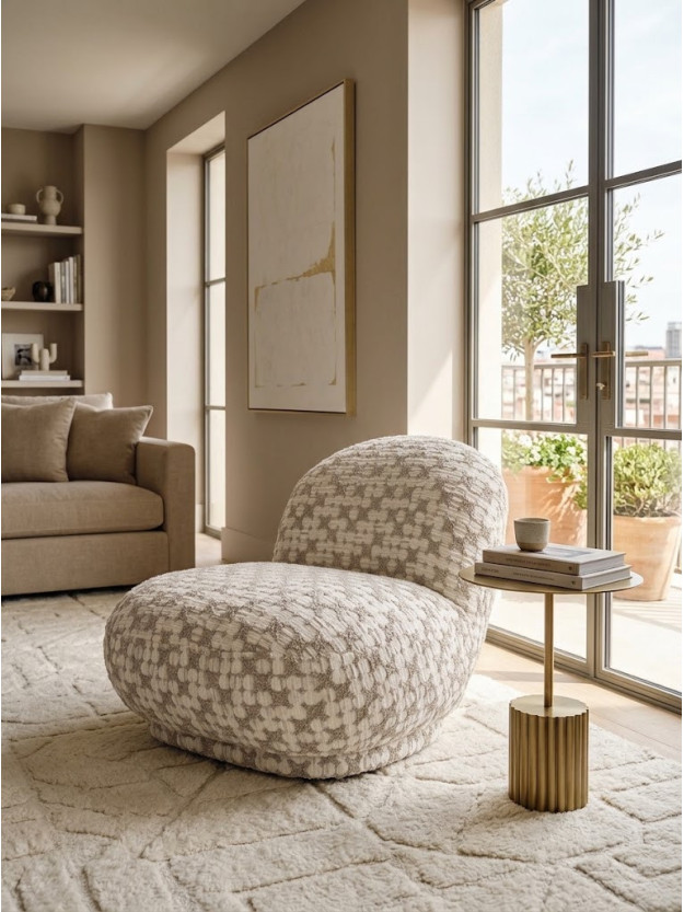 NIDO 82 X 84 sillón beige