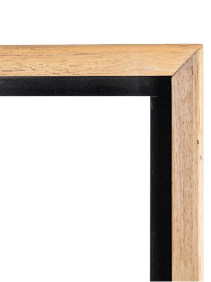NILO 84,50 X 40 armario natural negro metal