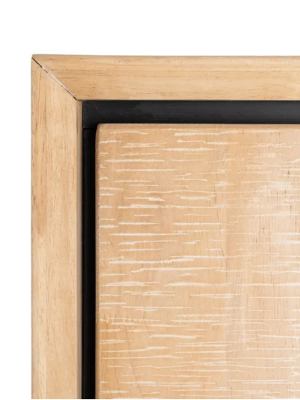 NILO 84,50 X 40 armario natural negro metal