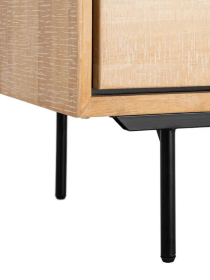 NILO 89,50 X 40 armario natural negro metal