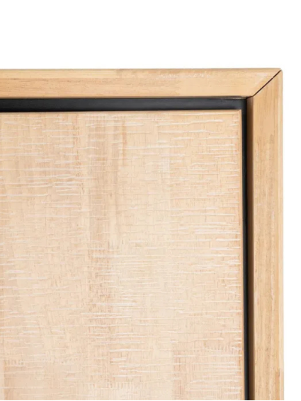 NILO 89,50 X 40 armario natural negro metal