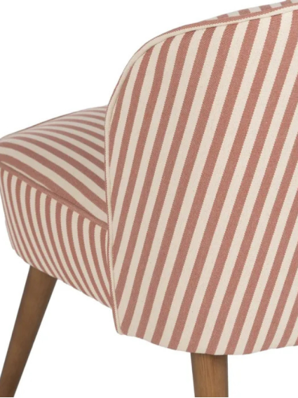 SERENA  54 X 64 sillón rayas frambuesa