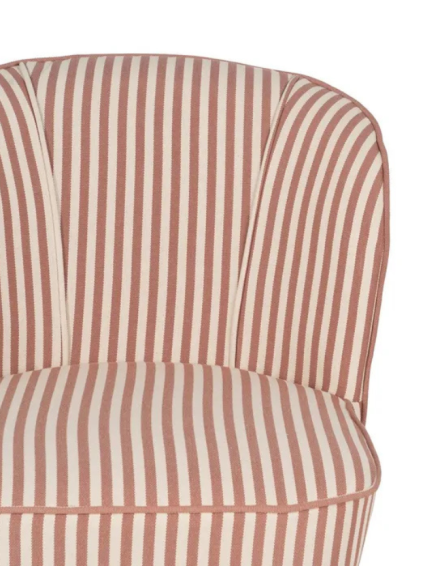 SERENA  54 X 64 sillón rayas frambuesa
