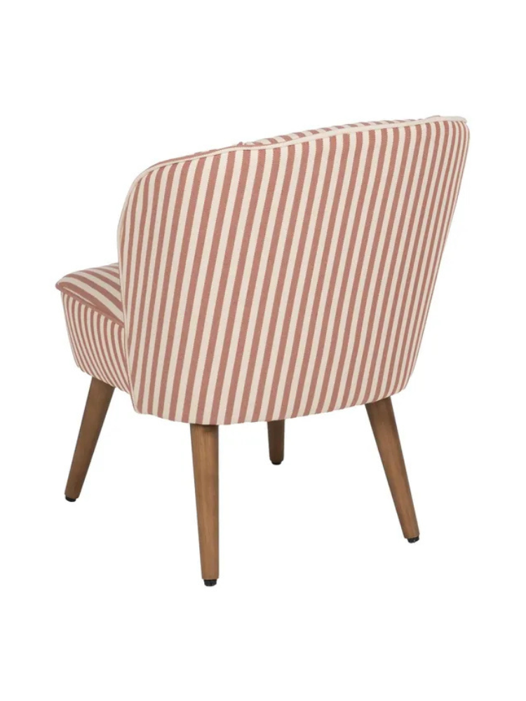 SERENA  54 X 64 sillón rayas frambuesa