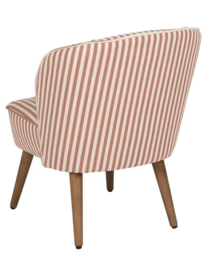 SERENA  54 X 64 sillón rayas frambuesa