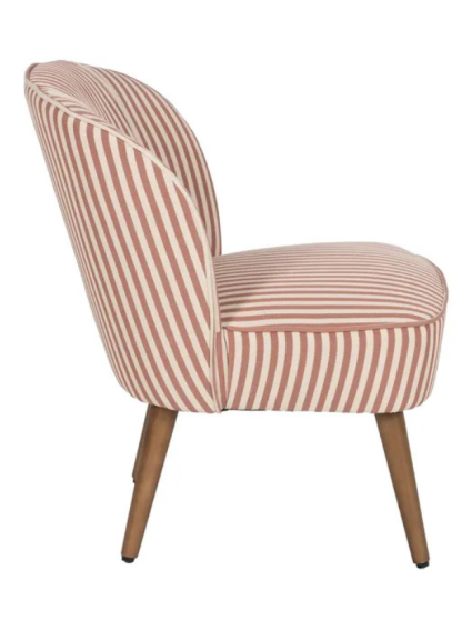 SERENA  54 X 64 sillón rayas frambuesa