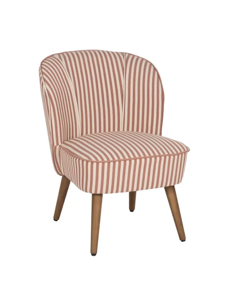 SERENA  54 X 64 sillón rayas frambuesa