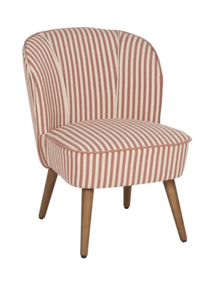 SERENA  54 X 64 sillón rayas frambuesa