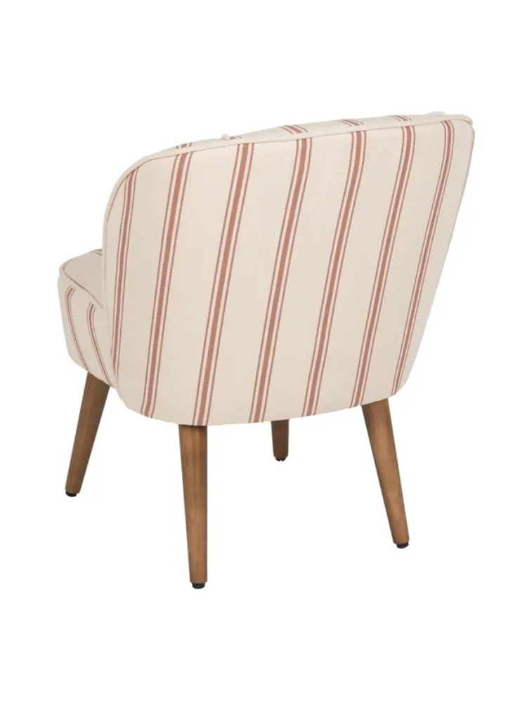 SERENA  54 X 64 sillón rayas cereza
