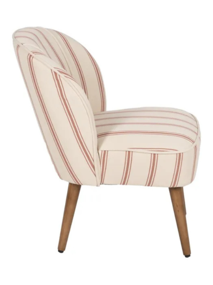 SERENA  54 X 64 sillón rayas cereza