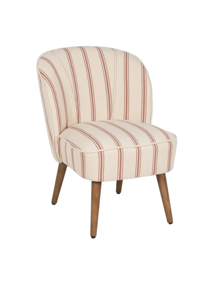 SERENA  54 X 64 sillón rayas cereza