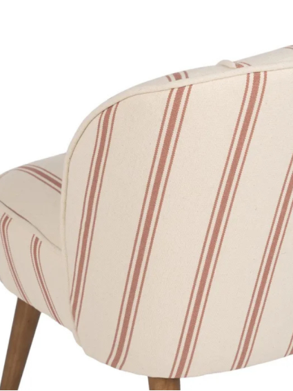 SERENA  54 X 64 sillón rayas cereza