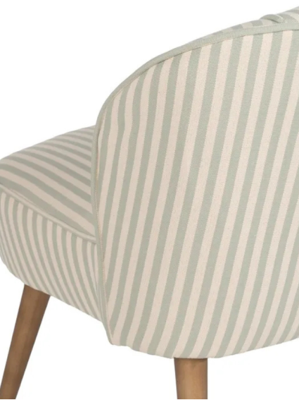 SERENA  54 X 64 sillón rayas menta