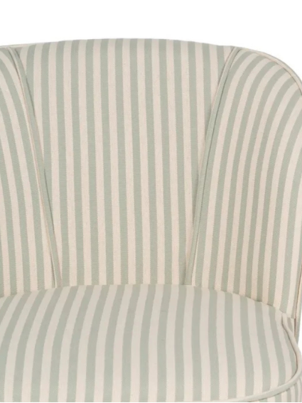 SERENA  54 X 64 sillón rayas menta