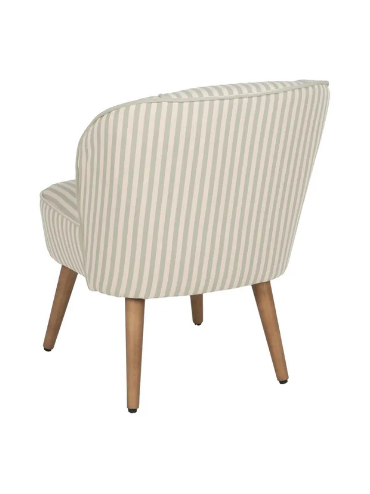 SERENA  54 X 64 sillón rayas menta