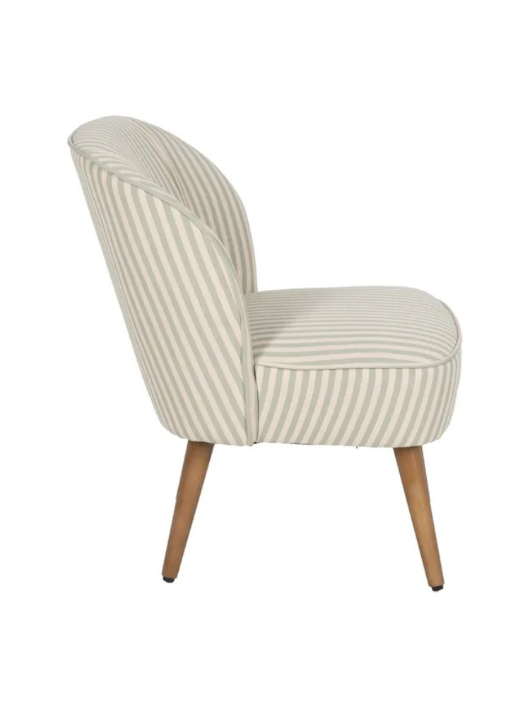 SERENA  54 X 64 sillón rayas menta