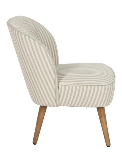 SERENA  54 X 64 sillón rayas menta