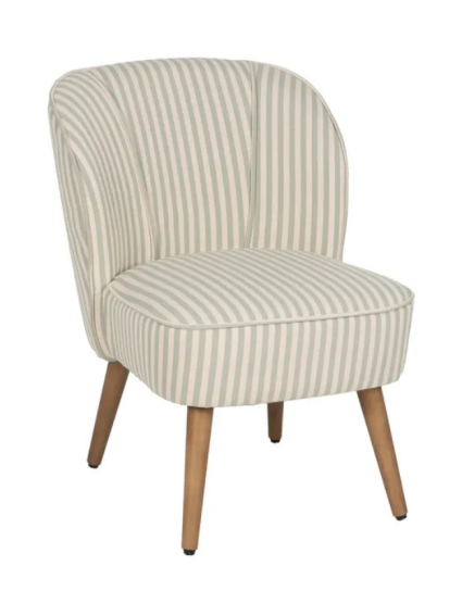 SERENA  54 X 64 sillón rayas menta