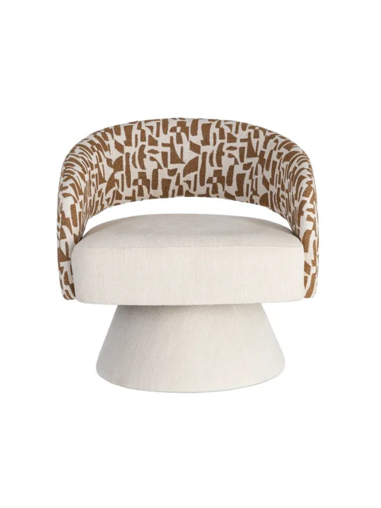 GIRO 71 X 68 sillón giratorio crema ocre