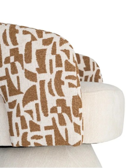 GIRO 71 X 68 sillón giratorio crema ocre