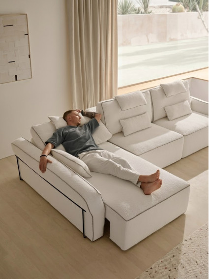 Chaiseloungue NUBE 3 plazas 290cm
