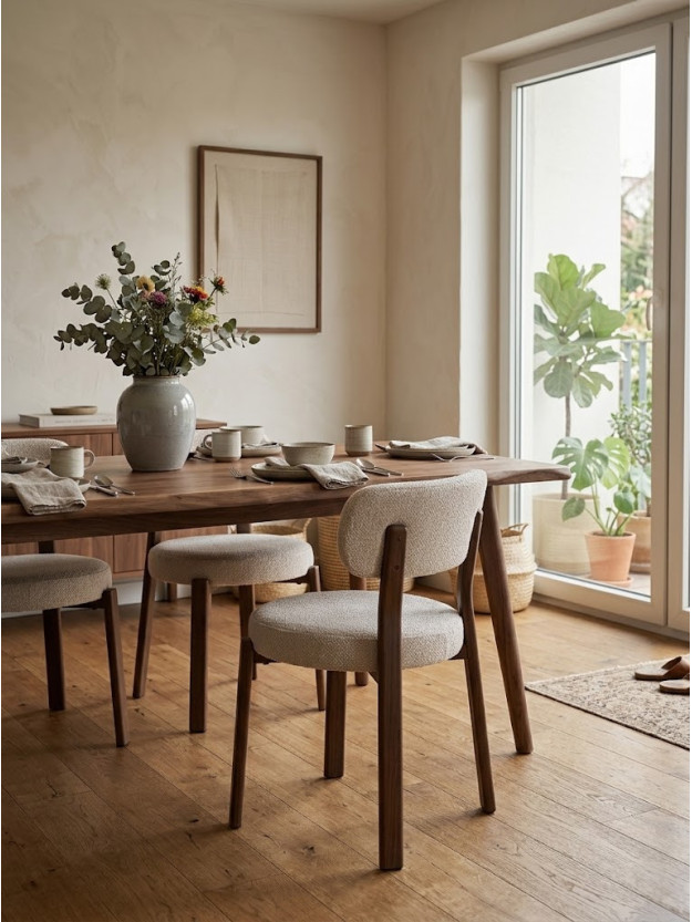 BASILEA 51 X 54  silla tapizada metal beige