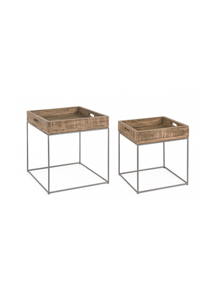Mesa Narvik Auxiliar circular set de 2 Mesa Narvik Auxiliar circular set de 2