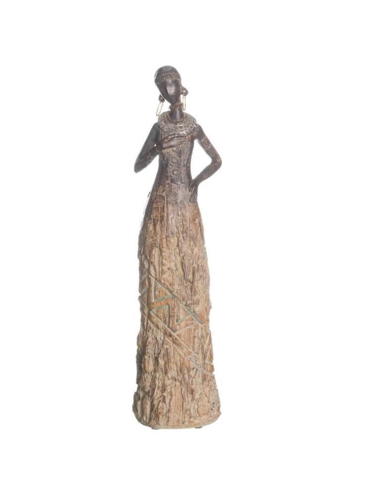 Figura MUJER AFRICANA MARRÓN 37 Figura MUJER AFRICANA MARRÓN 37
