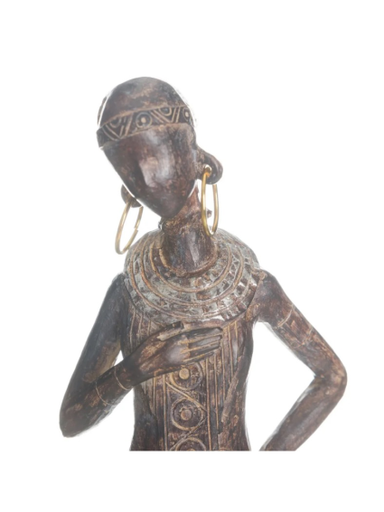 Figura MUJER AFRICANA MARRÓN 37