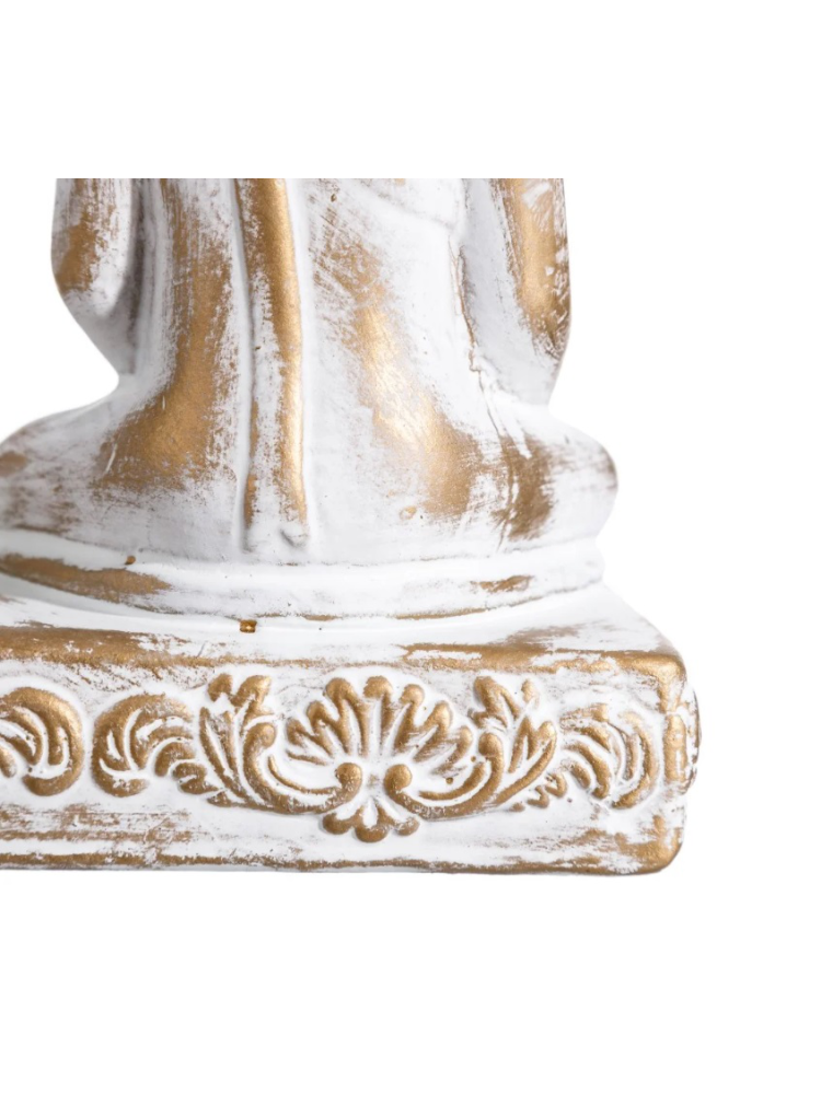 Figura BUDA ORO - BLANCO Portavelas  18