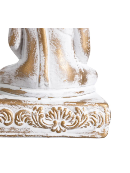 Figura BUDA ORO - BLANCO Portavelas  18