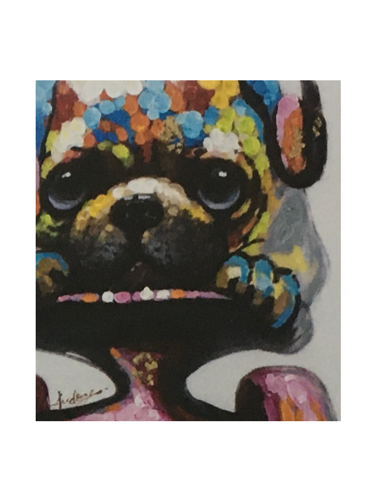 Lienzo PERRO MONOPATIN Multicolor