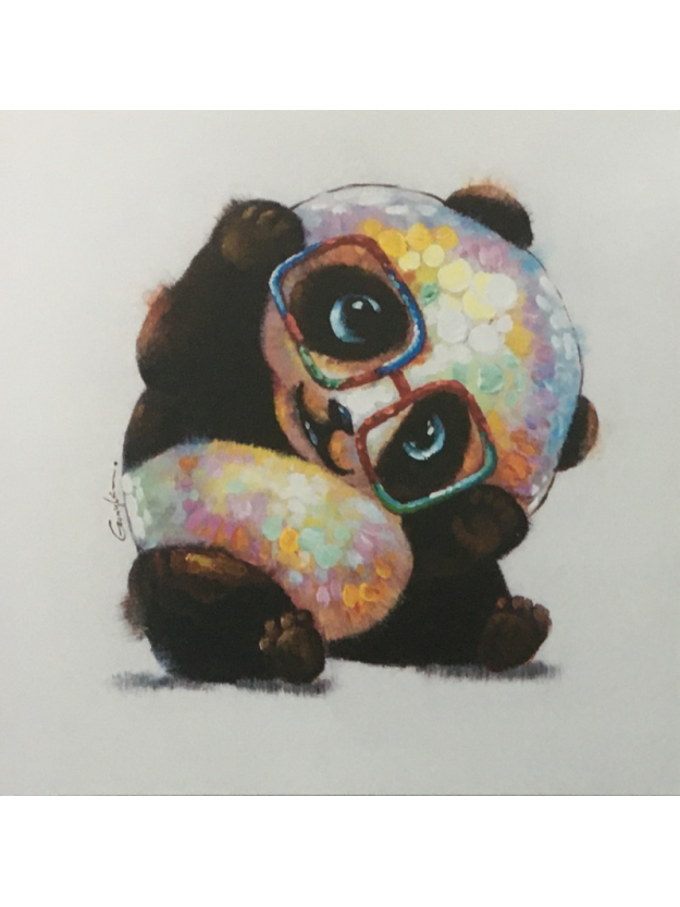 Lienzo PANDA Multicolor